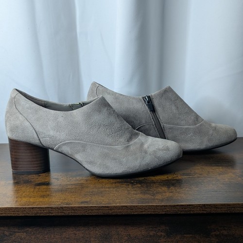 Clarks unstructured grey suede - clarks,